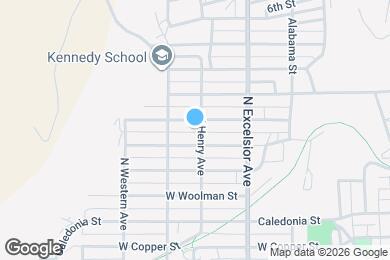 Map image of the property - 817 N Henry Ave