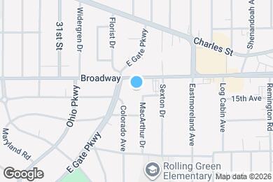 Map image of the property - 1607 MacArthur Dr