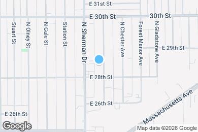 Map image of the property - 2826 N Denny St