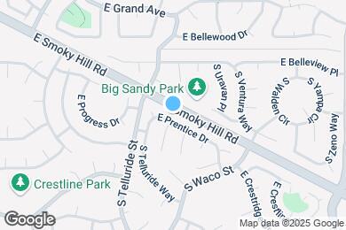 Map image of the property - 17771 E Prentice Dr