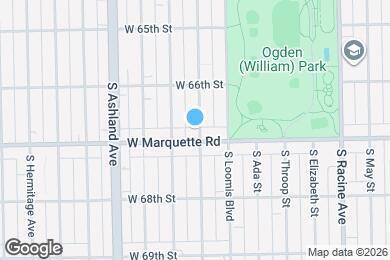 Map image of the property - 6646 S Bishop St