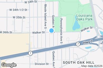 Map image of the property - 3602 Quebec Ave S