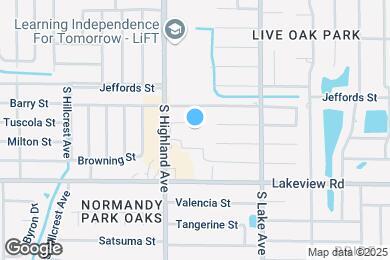 Map image of the property - 1235 S Highland Ave