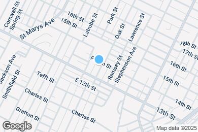 Map image of the property - 1323 Oak St