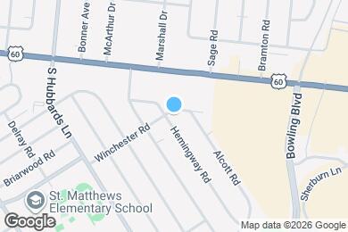 Map image of the property - 4500 Winchester Rd