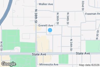 Map image of the property - 3644 Washington Ave