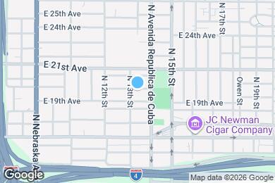 Map image of the property - 1305 E 20th Ave