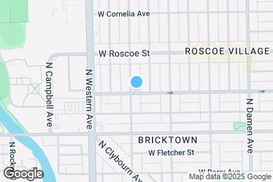 Map image of the property - 3301 N Oakley Ave