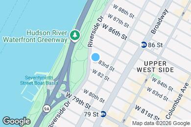 Map image of the property - 326 W 83rd St