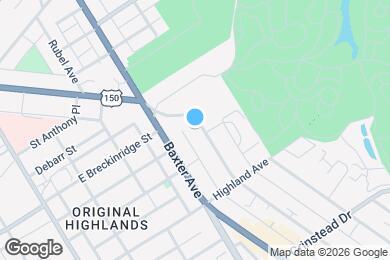 Map image of the property - 912 Cherokee Rd