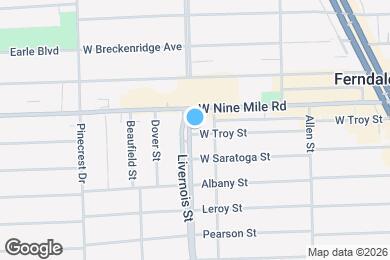 Map image of the property - 640 W Troy St