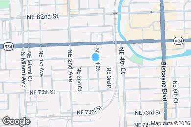 Map image of the property - 7722 NE 3rd Ct