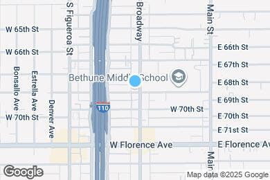 Map image of the property - 6821 S Broadway