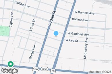 Map image of the property - 1821 W Lee St