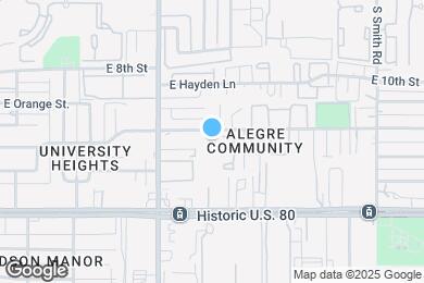 Map image of the property - 1835 E Don Carlos