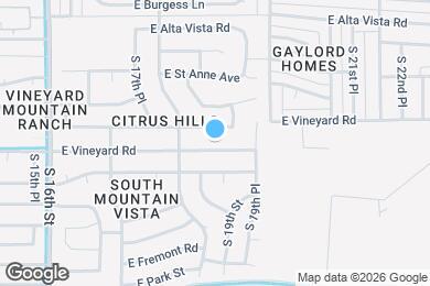 Map image of the property - 1910 E Vineyard Rd
