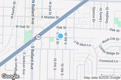 Map image of the property - 402 Masters Ave