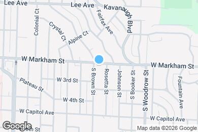 Map image of the property - 3219 W Markham St