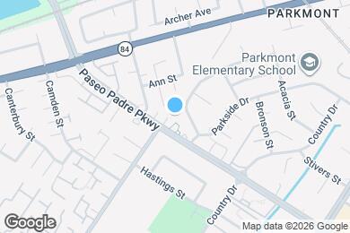 Map image of the property - 38228 Paseo Padre Pkwy