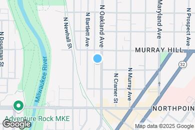 Map image of the property - 2461 N Oakland Ave
