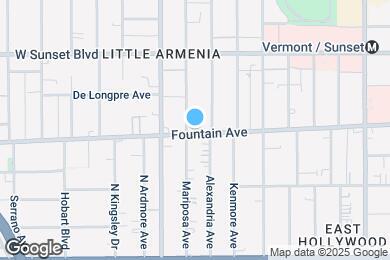 Map image of the property - 1302 N Mariposa Ave