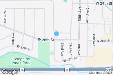 Map image of the property - 5217 W 26th St