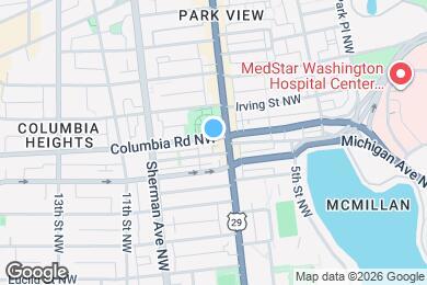 Map image of the property - 710 Columbia Rd NW