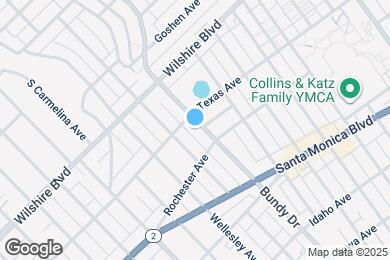 Map image of the property - 1313 S Bundy Dr