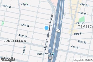 Map image of the property - 665 43rd St