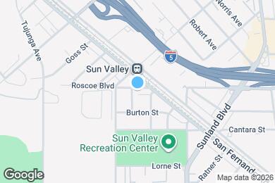 Map image of the property - 11122 Roscoe Blvd