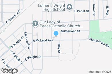 Map image of the property - 612 E McLeod Ave