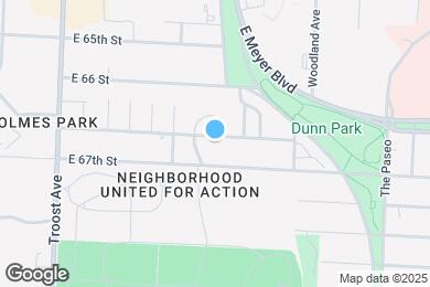 Map image of the property - 1435 E 66th Terrace