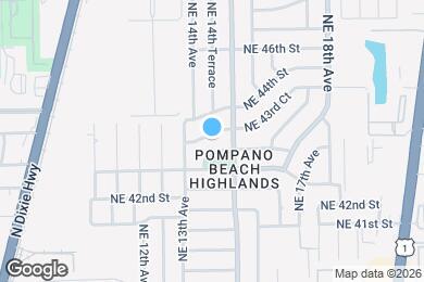 Map image of the property - 1410 NE 43rd Ct