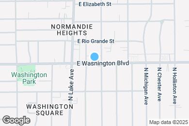 Map image of the property - 983 E Washington Blvd