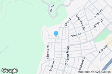 Map image of the property - 814 W Vine St