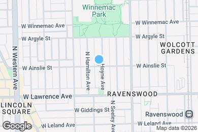 Map image of the property - 2106 W Ainslie St