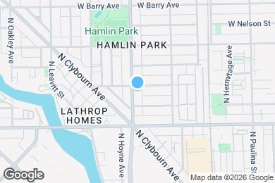Map image of the property - 2855 N Damen Ave