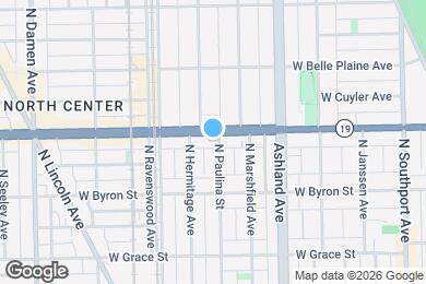 Map image of the property - 1703 W Irving Park Rd