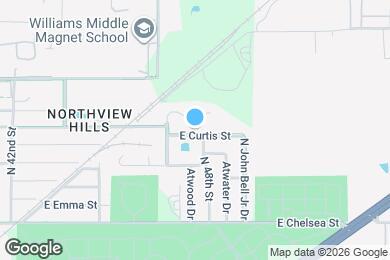 Map image of the property - 4712 E Curtis St