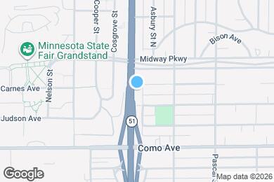 Map image of the property - 1284 Snelling Ave N