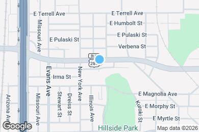 Map image of the property - 1059 E Oleander St