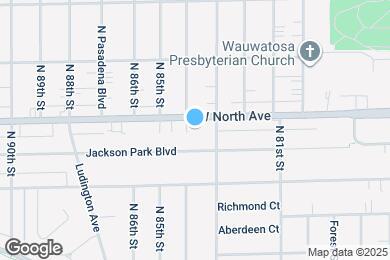 Map image of the property - 8329 W North Ave