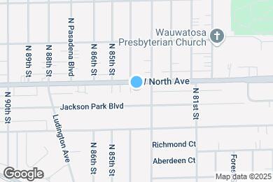 Map image of the property - 8333 W North Ave