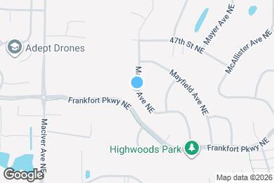 Map image of the property - 4527 Mason Ave NE