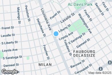 Map image of the property - 2215 Louisiana Ave