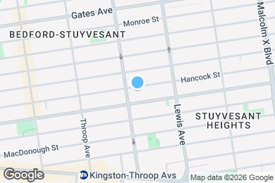 Map image of the property - Renovated 3 BR with W/D! in Bed Stuy Townhouse