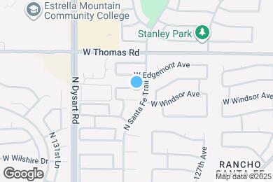Map image of the property - 12809 W Roanoke Ave