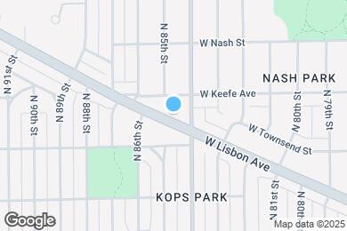 Map image of the property - 8428 W Lisbon Ave