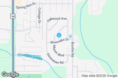 Map image of the property - 106 Riveroaks Dr