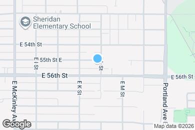 Map image of the property - 5502 E L St